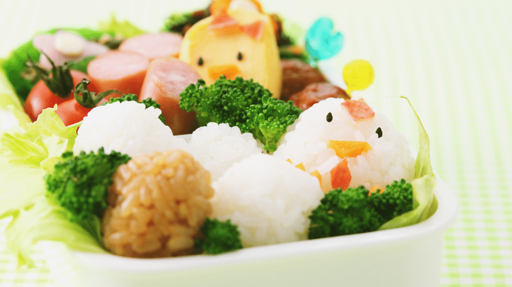 幼稚園児が食べる弁当