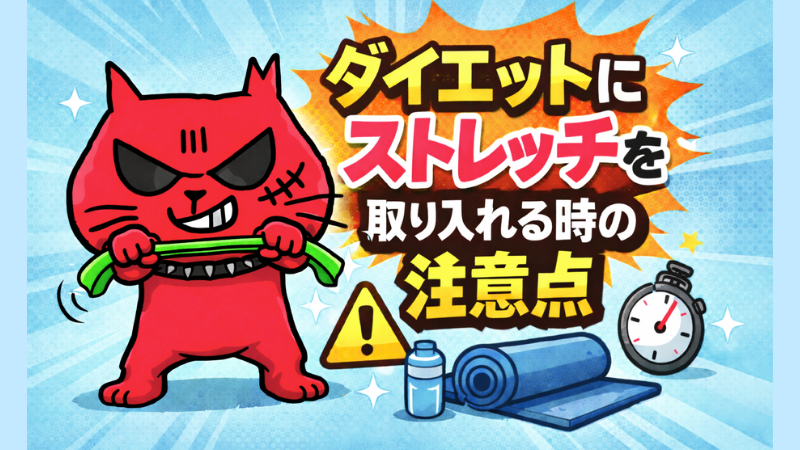 ダイエットにストレッチを取り入れる時の注意点