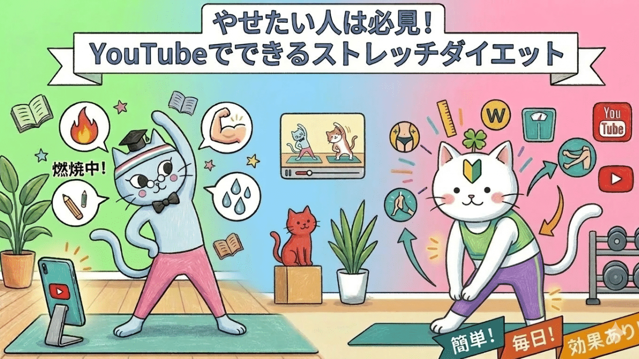 やせたい人は必見！YouTubeでできるストレッチダイエット